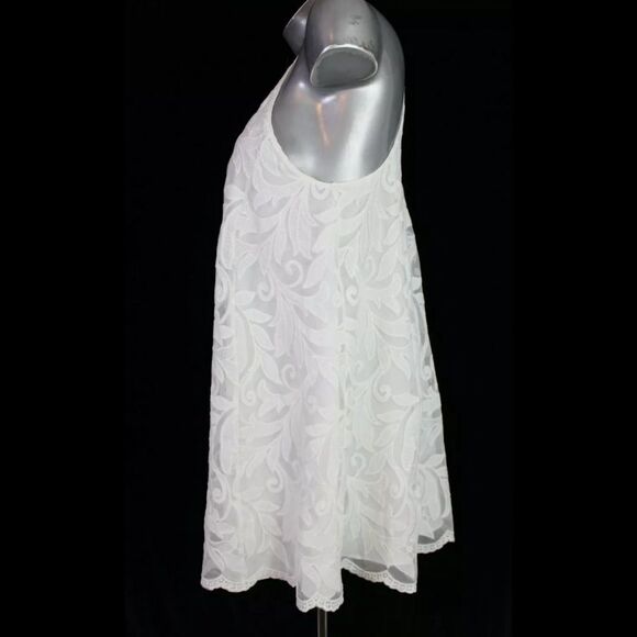 SHOW ME YOUR MUMU WHITE LACE GOMEZ MINI DRESS NWT SIZE SMALL - Picture 8 of 11